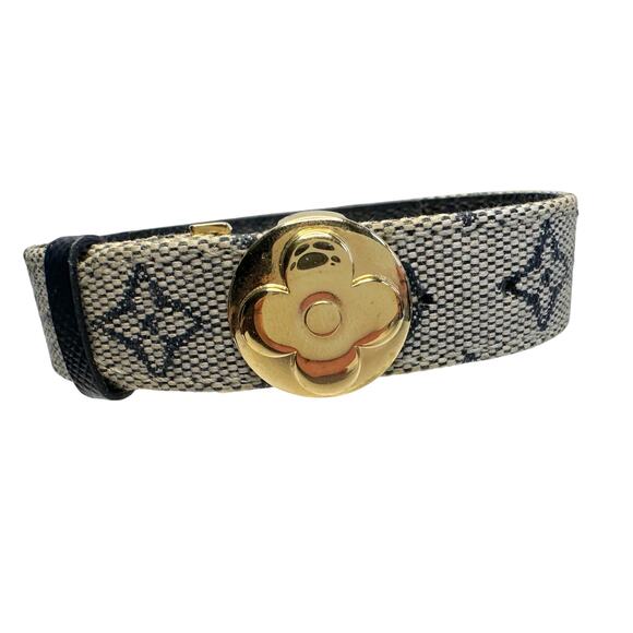 Louis Vuitton Jewelry - Louis Vuitton Good Luck (or) Wish Bracelet - Mini lin Monogram Canvas
